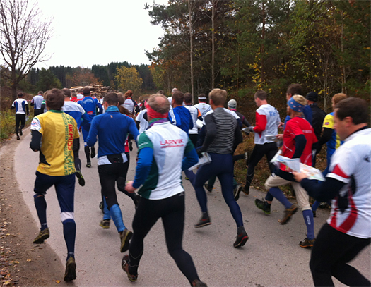 En av Blodslitets fellesstarter i 2013-utgaven. Foto: Geir Nilsen/Langrenn.com.