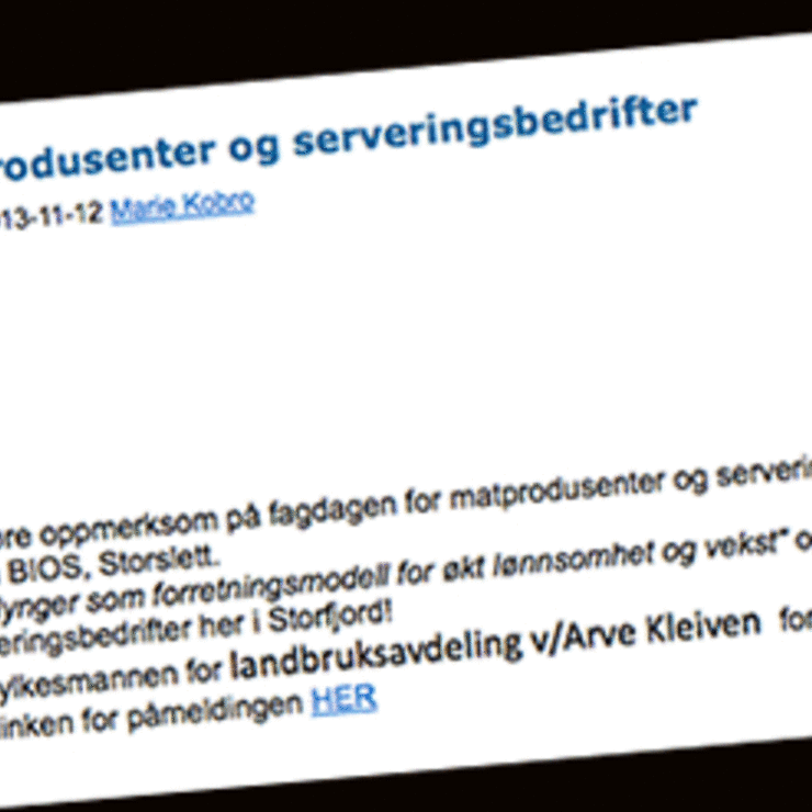 Fagdag-Monstertorsk
