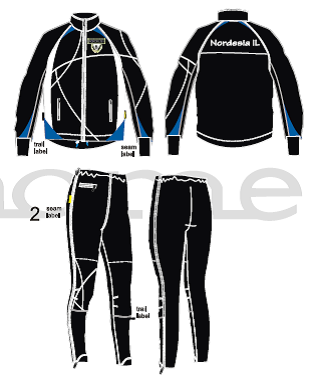 Ski overtrekksdress jakke bukse