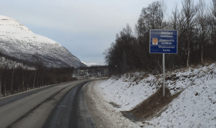 Kommune-navn-skilt