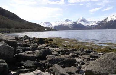 Biellogáisa sett fra Bentsjord.