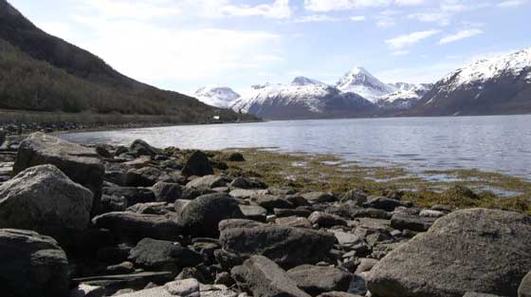 Biellogáisa sett fra Bentsjord.