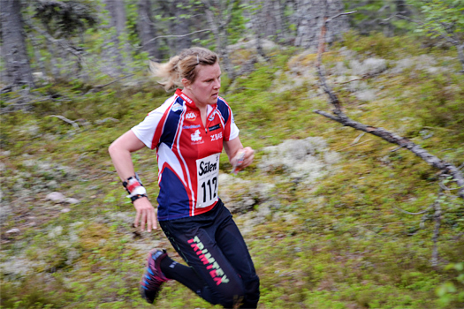 Helena Jansson underveis i Sälen 3+3. Foto: Jimmy Birklin.