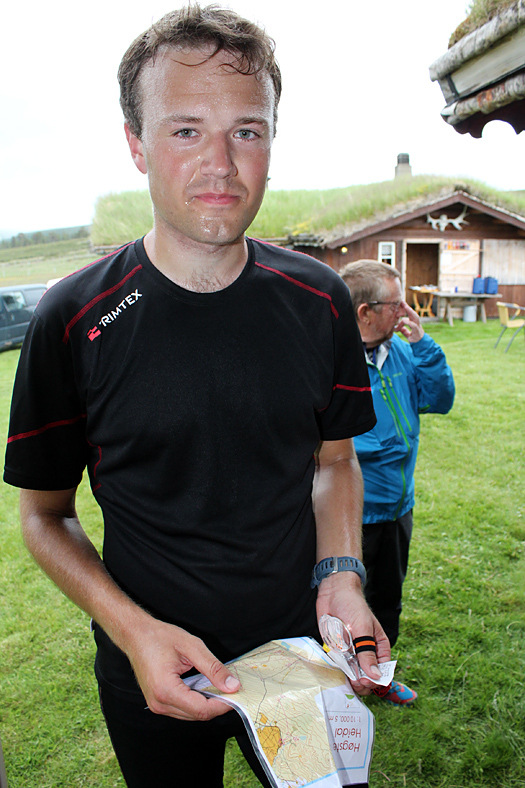 Her er han: Sindre Johannessen fra Freidig. Han løp fort i Heidal. Foto: Hans L. Werp.