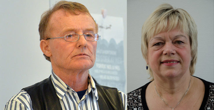 Knut Jentoft (TPL) og Hanne Braathen (SP).