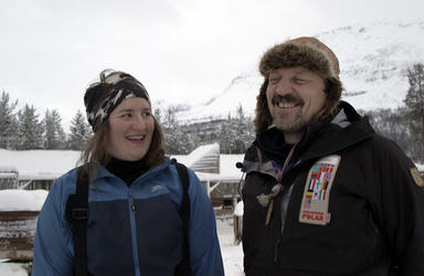 Nora Själin og Tom Frode Johansen er i full trening før det 1600 km lange hundeløpet Yukon Quest i Alaska.