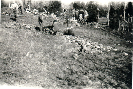 Kan dette ha vært Østlandsmesterskapet i Lier ved Sylling i 1962? Foto: Privat.