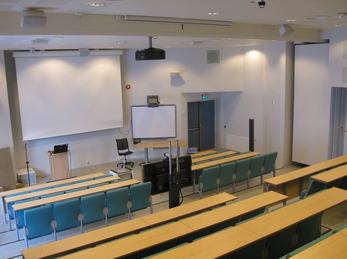 Bilete av auditoriet på skulen. Foto: Dale vgs Bilete av auditoriet på skulen.