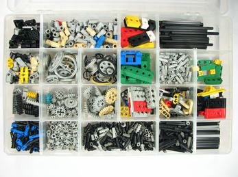Technic Bits. Foto: Windell Oskay (flickr CC BY) Boks med legobiter