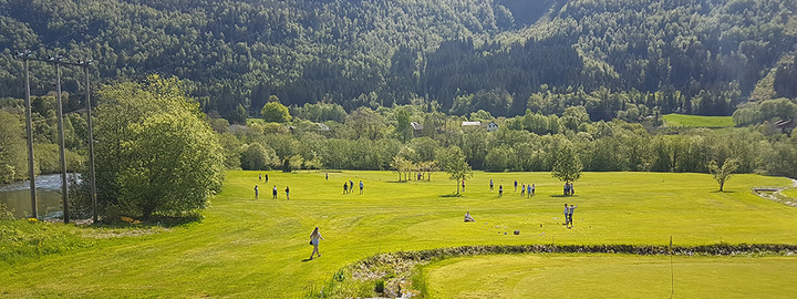 Elevar på golfbana på Stokkenes Elevar på golfbana på Stokkenes