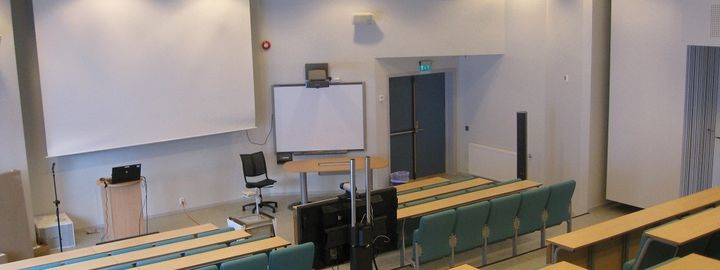 Foto: Dale vgs Bilete av auditoriet på skulen.
