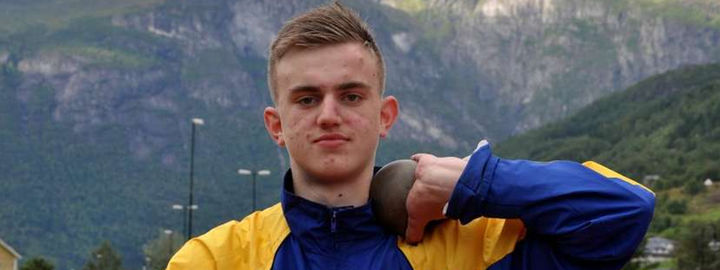 Foto: Roy Aron Myklebust, Fjordingen Mathias Melheim, gullvinnar kule i ungdomsmeisterskapen i friidrett