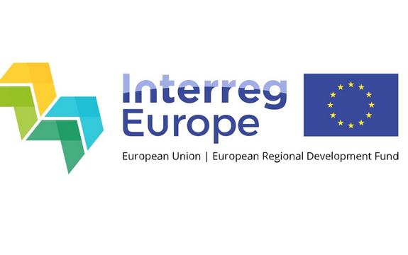 Interreg Europe logo med EU-flagg