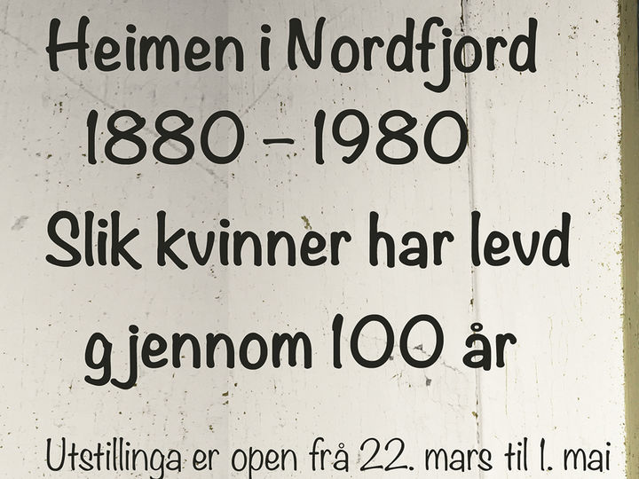 Utstilling ved Nordfjord Folkemuseum