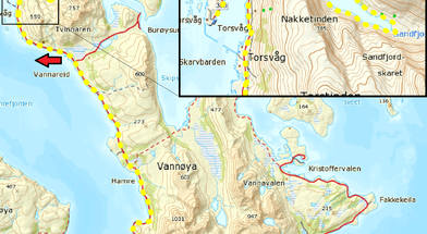 Området Skåningsbukt - Torsvåg - Vestre Sandfjord