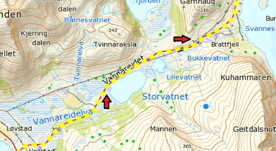 Området Vannareid - Burøysund