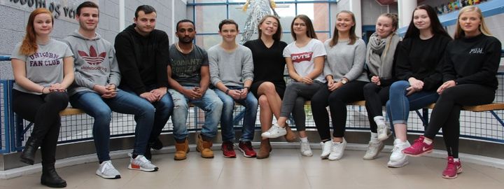 Foto: Iren Løseth Det nye elevrådet på Dale vgs.