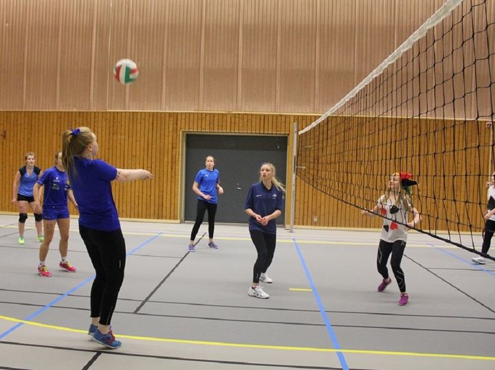 Foto: Rune Dale Elevar spelar voellyball