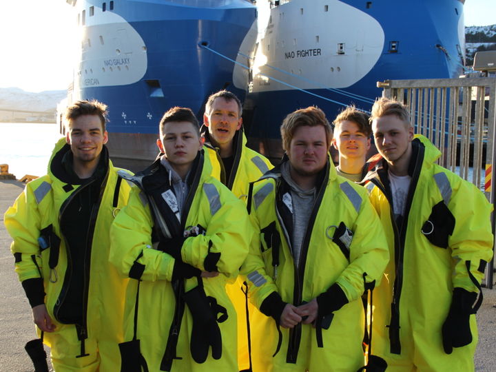 Markørane frå VG2 Fiske og fangst Foto: Bjarne Husevåg Markørane frå VG2 Fiske og fangst