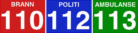 Bilde 110 brann 112 politi 113 ambulanse