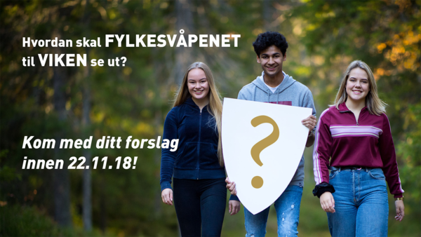 Bannerbilde nytt fylkesvåpen til Viken fylkeskommune