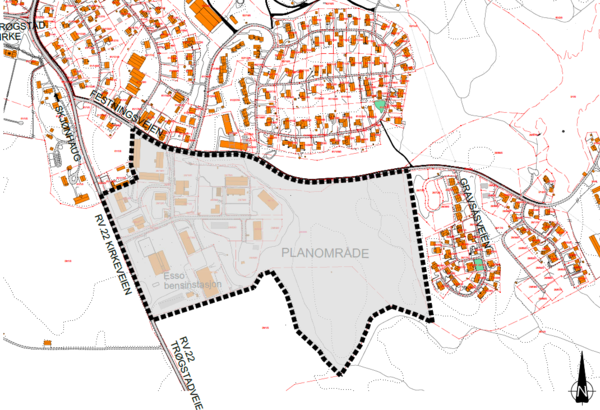 Planområdet Varslingskart