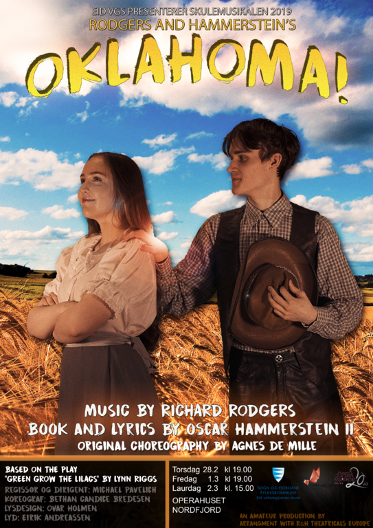 Plakaten til musikalen Oklahoma!