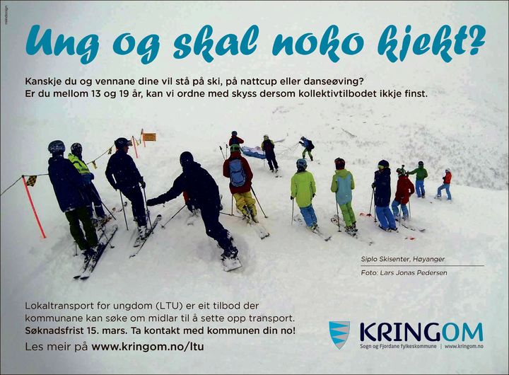 Søk om lokaltransport for ungdom