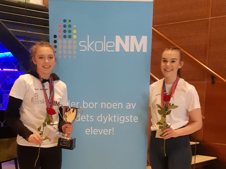 Norgesmeistrane Iselin Husevåg og Oline Challen Foto: Ida Gangeskar Norgesmeistrane Iselin Husevåg og Oline Challen