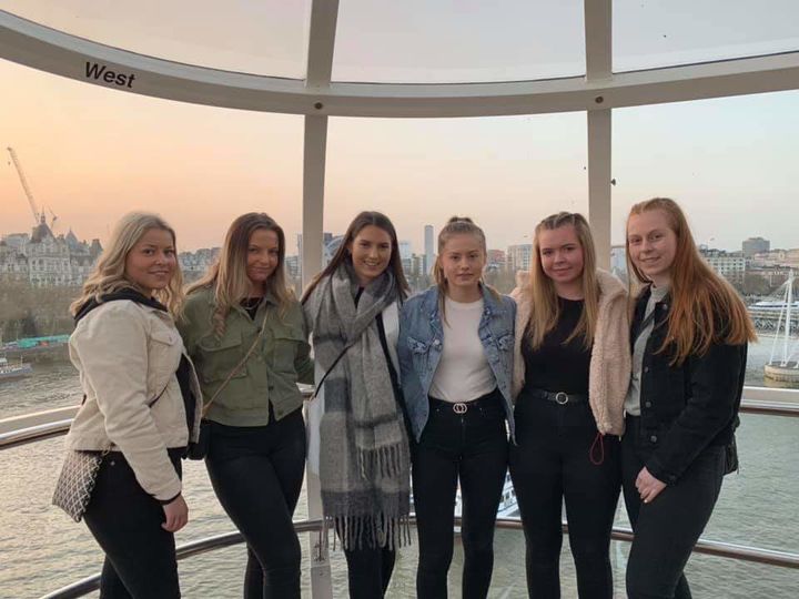 Elevane frå Sogndal vgs London Eye