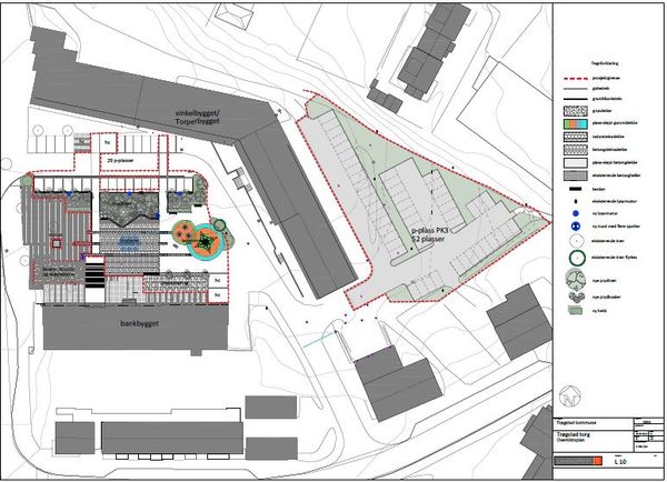 Bilde av planene for Trøgstad Torg