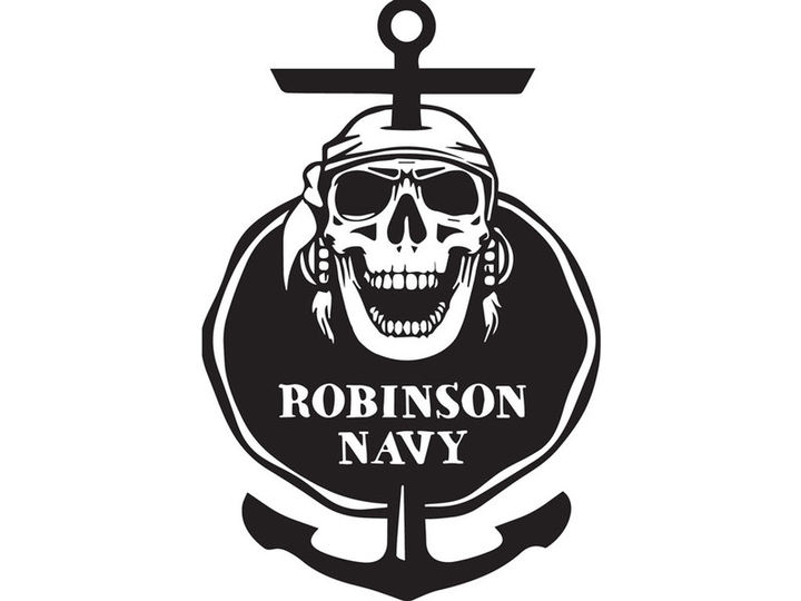 Logo med sjørøvar og anker