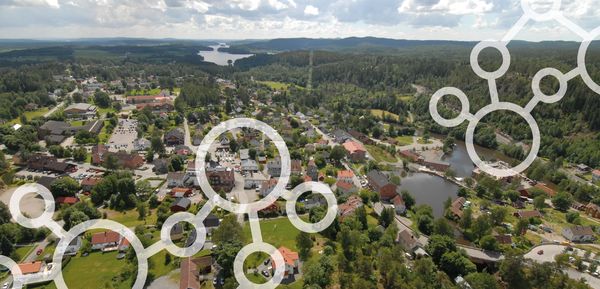 Oversiktsbilde over Ørje Oversiktsbilde over Ørje