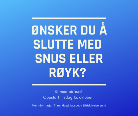 Snus og røykeslutt 2