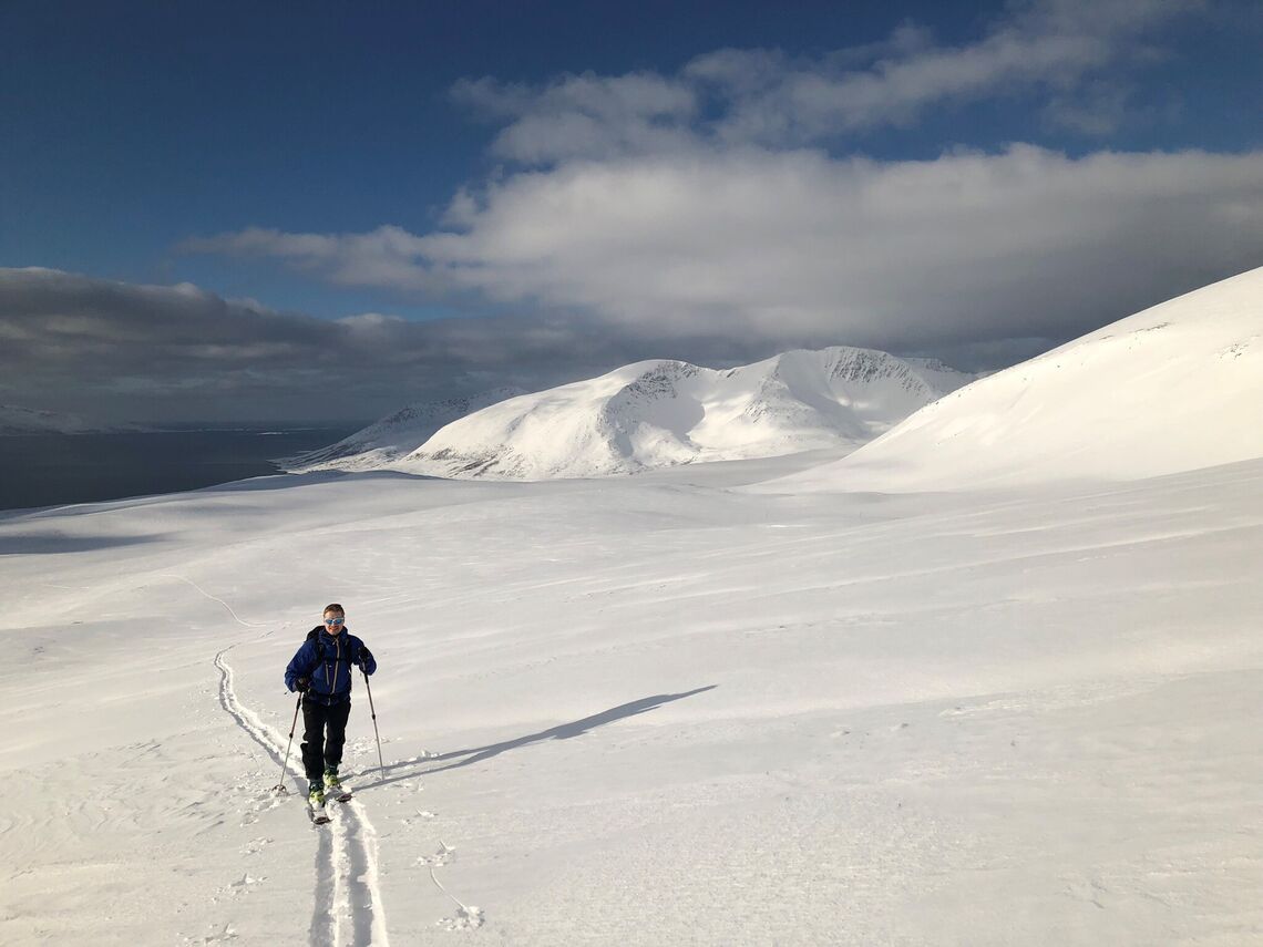 Skitur på Vannøya. Foto: Iselin Emmy Pedersen Foto: Iselin Emmy Pedersen