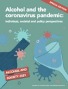 Alcohol and the coronavirus front page
