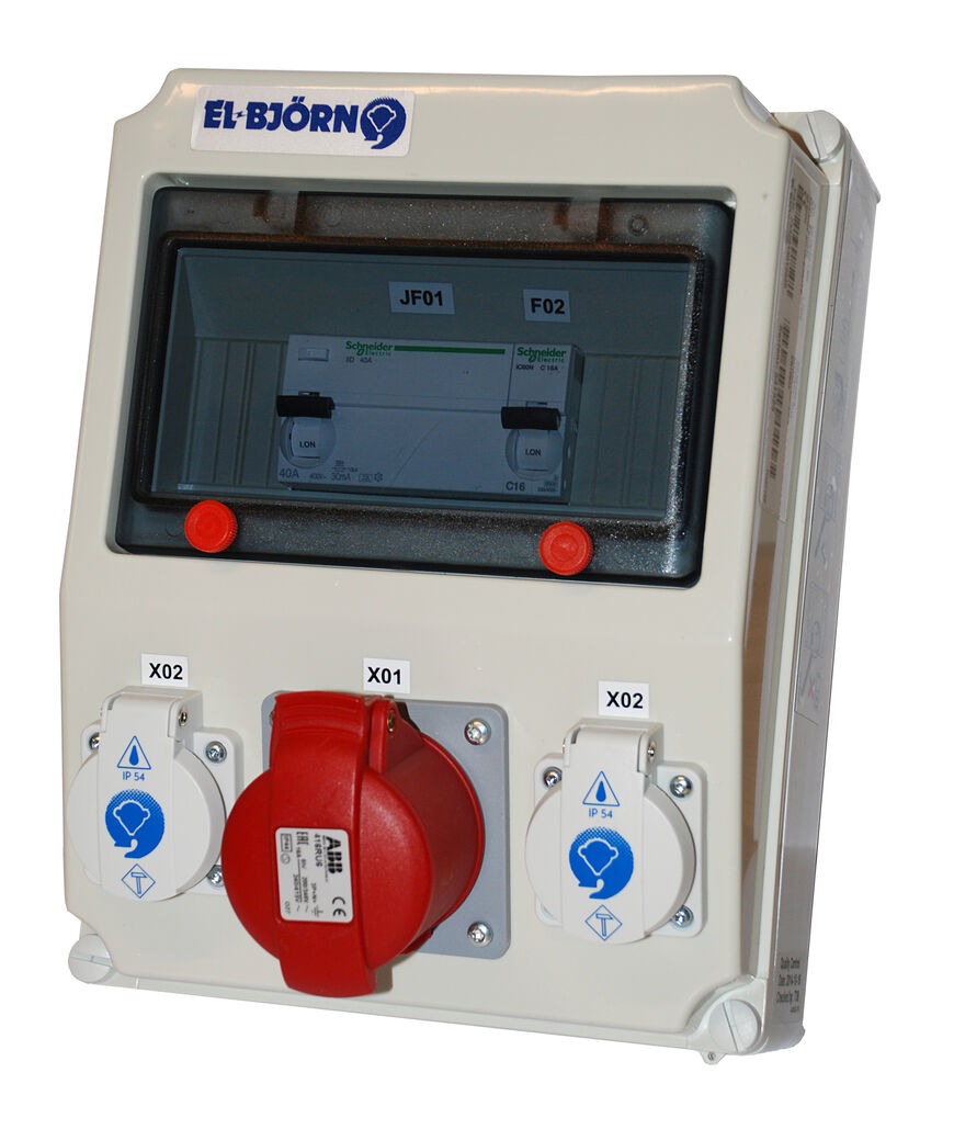 UF 32Ide 400::201-1 EN - Kombiboks-Veggsentral 00102 400V