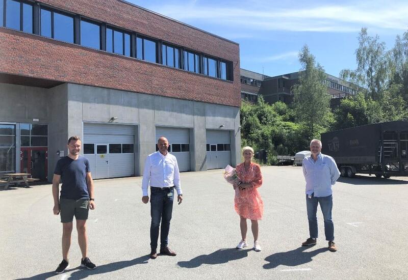 FEIRER BYGGFAG: Fra venstre: Alexander Etsy Jensen, Nils Olav Larsen, Gyrid Nedberg Grønlid og Dag Svendsen.