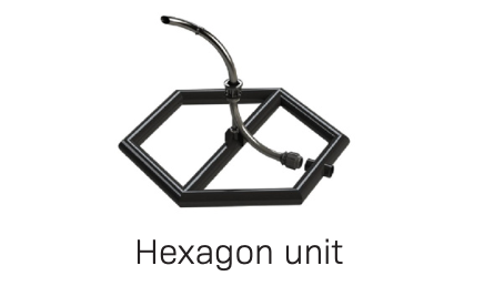 Hexagon unit forspreder