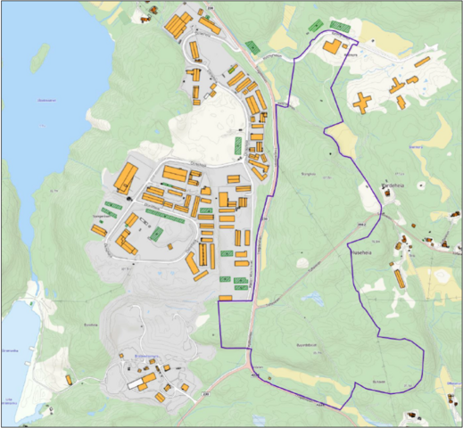 Jåbekk Sør industriområde - planavgrensning