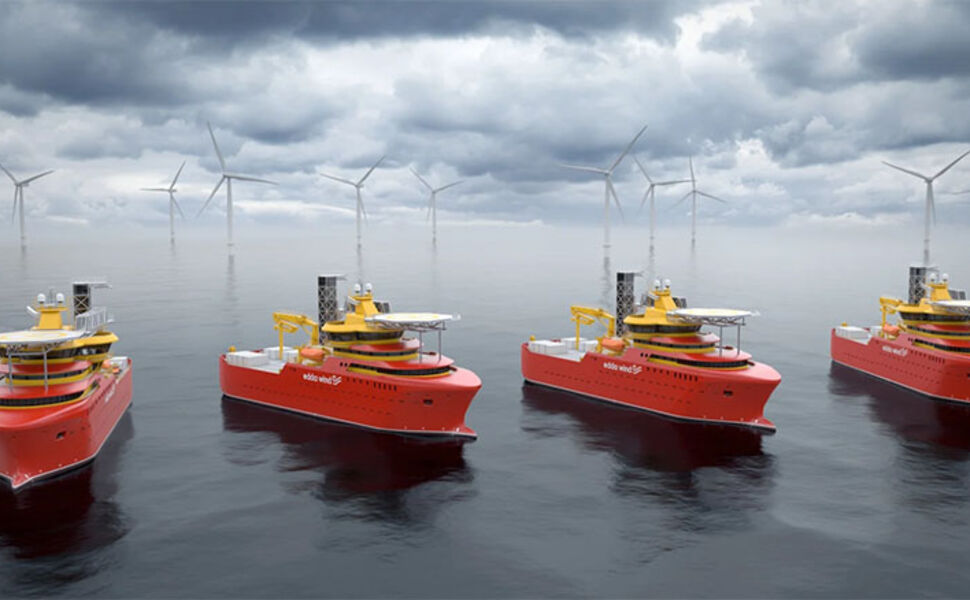  Hydrogenious LOHC Maritime AS skal demonstrere bruk av brenselceller og hydrogen for produksjon av energi på et fartøy. Edda Wind-fartøyene i Østensjø er tilrettelagt for det nye fremdriftssystemet. Ill. Østensjøgruppen