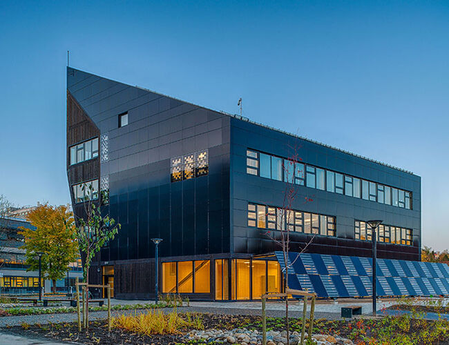 Det nye nullutslippslaboratoriet ligger på Gløshaugen i Trondheim. Foto: Matthias C. Herzog