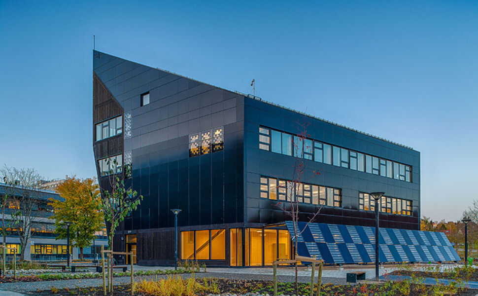 Det nye nullutslippslaboratoriet ligger på Gløshaugen i Trondheim. Foto: Matthias C. Herzog