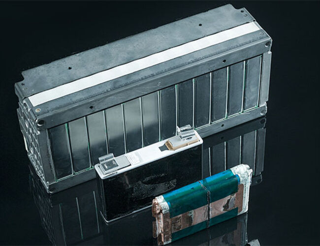 Fortums nye løsning for gjenvinning av litium-ionbatterier fra blant annet elbiler gjør at kobolt, nikkel, mangan og litium kan gjenbrukes i nye batterier. Foto: Fortum