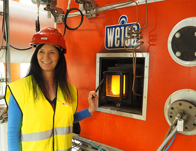 – Det var gøy å vinne innovasjonsprisen, sier direktør Monica Hansen Fjellstad i Bodø Energi Varme. Foto: Bodø Energi Varme