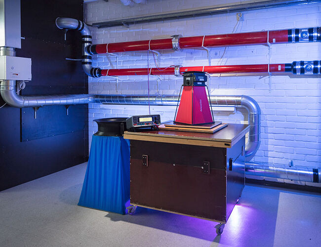 På ventilasjonslaboratoriet hos SINTEF har man muligheten til å teste Swema flow og en rekke andre typer måleutstyr og instrumenter. Foto: Werner Juvik