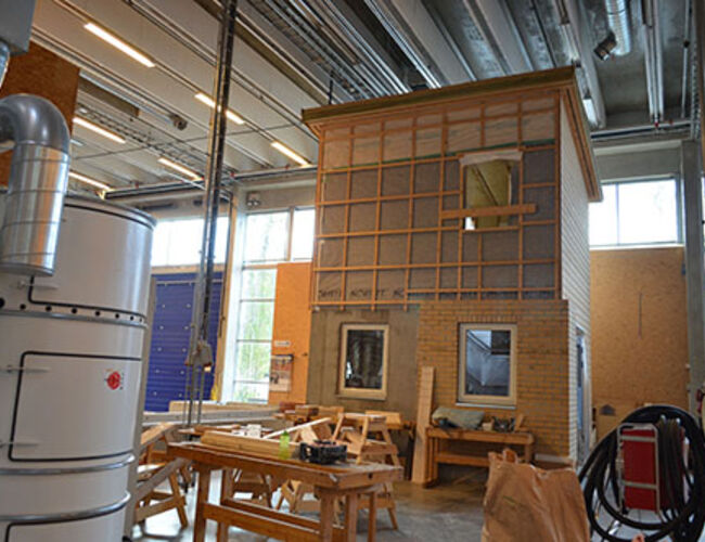 Borgund vgs bygger en toetasjers smart omsorgsbolig. Foto: Eaton