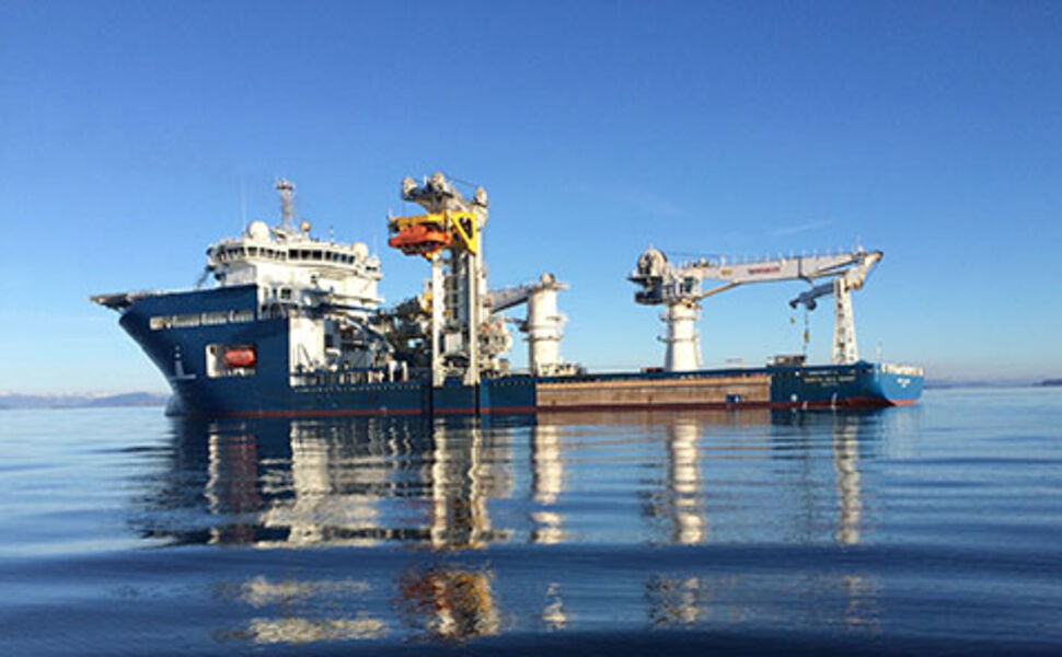 North Sea Giant, et av verdens største konstruksjonsfartøy. Foto: North Sea Shipping.
