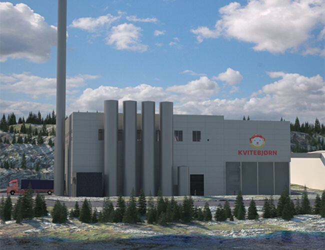 Illustrasjon av nytt energigjenvinningsanlegg på Skattøra i Tromsø. Foto: Kvitebjørn Varme AS