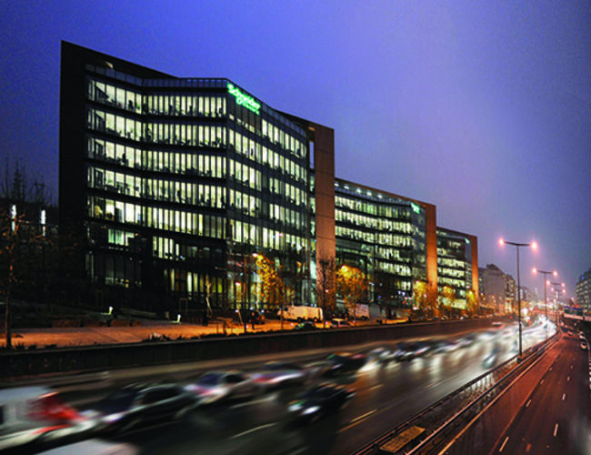 Schneider Electric-hovedkontoret i Paris er et energieffektivt bygg. Foto: Schneider Electric